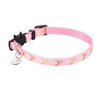 Kisangel Kitten Collar with Moons and Stars Pattern Comfortable and Washable Cat Neckwear for Dressing Up Your Pet Breathable and Design for All