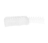 Kisangel Lace Floral 9.5cm Wide 1 Roll White Ribbon Embroidery Polyester Silk Water Soluble Lace Trim and DIY Handmade Clothes Wedding Home Textile Accessories