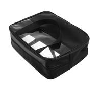 Kisangel Large Capacity Clear Makeup Bag PU Travel Toiletry Organizer for Women Transparent PVC Portable Wash Bag with Multifunctional Storage for Artists and DIY Beauty Supplies
