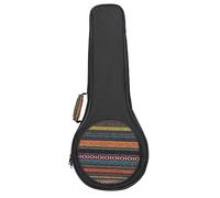 Kisangel Large Capacity Nylon Mandolin Bag with Adjustable Straps and Delicate Lining, Black Fashion Style Backpack for Convenient Mandolin Storage and Transport