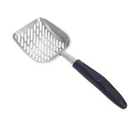 Kisangel Large Metal Cat Litter Scoop Practical Pet Poop Cleaning Tool with Comfortable Grip Suitable for Various Cat Litters Easy Clumping Safe Design Blue Color