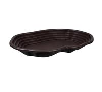 Kisangel Large Reptile Bathing Pool Basking Platform with Ramp Abs Material Coffee Colour and Spacious Design and Reptile Bathing Needs for Snake and Gecko Suitable for Turtle Habitat
