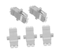Kisangel Lc Fiber Optical Adapter Versatile Compatibility with Split Design 5pcs and and Adapter Flange Coupler, Easy Installation for Fiber Networks and Data Centers
