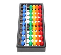 Kisangel Level Colorful Plastic Student Abacus with Beads Per Row for Arithmetic Learning Portable Mental Calculation Tool for Classroom and Home Educational Math Activities