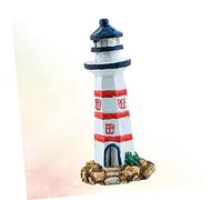 Kisangel Lighthouse Ornaments for Aquarium Seaside Decor Beach Backdrop Fish Tank Ornament Resin Craft Random Color