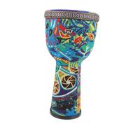 Kisangel Lightweight African Djembe Drum Hand Drum for Beginners and Adults Smooth Polished Surface Big Head for Bass Tone and Slap for Music Celebrations and Performances