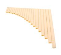 Kisangel Lightweight Pipe Traditional Pan Flute in Ivory White for Left Right Handed Players Pure Tone Woodwind Instrument for Folk Music Suitable for Beginners and Professionals with