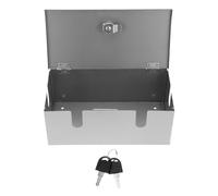 Kisangel Lockable Stainless Steel Socket Box Outdoor Metal Outlet Enclosure with Hinge Door Anti-theft Security for Electrical Equipment Protection