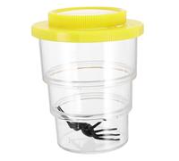 Kisangel Magnifying Bugs Viewer for Kids with Telescoping Feature and Abs Plastic Container, Yellow Insect Observation Jar for Science Nature Exploration and Stem Education