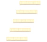 Kisangel Mandolin Nut 8 String Plastic 5Pcs Replacement Set 3Cm Long for Acoustic Guitar Parts Suitable for Mandolin Instruments