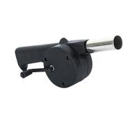 Kisangel Manual Hand Cranked Barbecue Blower for Outdoor Camping and Fire Pit Cooking, Black Portable Air Blower Bellows for Bbq Grill Accessories and Campfire Cooking Equipment