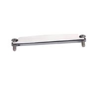 Kisangel Metal Acoustic Guitar Bridge Saddle Replacement Part for Bass and Guitar, Silver Colour, Sturdy Metal Material, for Musical Instrument Maintenance and Intonation Improvement
