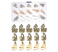 Kisangel Metal Banjo Finger Picks Set with Plastic Thumb Picks Open Mouth Design for Comfortable Fit Multifunctional Guitar Accessories for Banjo Bass Ukulele Players Protects Fingers From