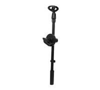 Kisangel Metal Mic Boom Arm 350mm Long with Dual Mic Clip and Hole Clamp, 360-degree Rotating Folding Microphone Support for Studio Recording and Live Streaming Equipment