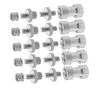 Kisangel Metal Screw Adapter Threaded Converter for Camera and Microphone Mounts Silver Kit for DSLR and Photography Equipment Precision Machined for Secure Connection