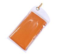 Kisangel Microfiber Cooling Towel for Sports, Running, Yoga, Orange | Super Thin, Breathable, Absorbent Design, Portable Storage, Keeps Skin Cool on Face and Forehead