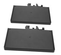 Kisangel Microphone for Suitable and Stainless Steel Plastic Material, 2pcs Sound Card Tray Holder with Clamp-on Rack Wear-resistant Thickened Design Live Broadcast and Recording
