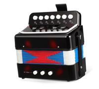 Kisangel Mini Accordion for Portable Early Education Musical Instrument for Developing Rhythm Coordination and Creativity Lightweight Birthday Boys