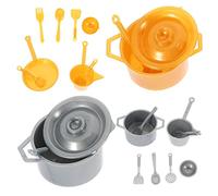 Kisangel Mini Cutlery Set Miniature Tableware Ornaments for Dollhouse Decoration Realistic Appearance Not Easy to Deform Plastic Kitchen Playset Bedroom and Restaurant Decoration