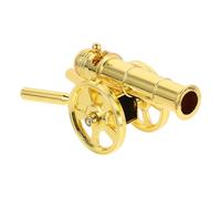 Kisangel Mini Metal Cannons Model Ornament Vintage Collectible Statue for Desk Shelf Home Decor Historical War Scene Accurate Craftsmanship Metal Design
