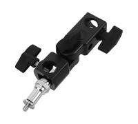 Kisangel Mini Tripod Adapter Umbrella Mount Stand with Flash Bracket Holder for Photography Reflector Lighting, Hot Shoe Umbrella Tilt Adapter Compatible with Studio Light Stands