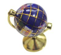 Kisangel Miniature Desktop Globe Decor for Dollhouse Mini Globe Ornament Creative Mini House Accessory Colorable Tiny Terrestrial Model for Bedroom and Living Room Decoration
