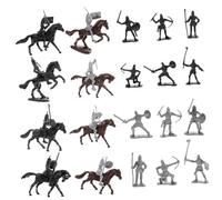 Kisangel Miniature Horse Model Soldiers Figurines Realistic People Figures for Boys and Girls Table Decor for Hobby Scenes