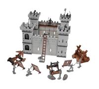 Kisangel Miniature Military Equipment Model for Educational Rustic Castle and Siege Vehicle High Grade Material Plaything for Pretend Play and Decoration