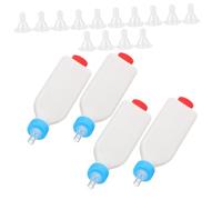 Kisangel Ml Livestock Milk Bottle for Lambs and Sheep with 14 Nipples, Abs Material, Upside down Hanging Design, for Farm Feeding and Group Nursing