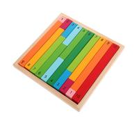 Kisangel Montessori Wooden Math Rods for Early Education Colorful Decimal Counting Practice Tools for Kindergarten and Learning Centers Cognitive Development and Visual Math Skills