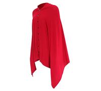 Kisangel Multi-Functional Baby Nursing Cover Poncho for Breastfeeding Soft Cotton Feeding Shawl Button Nursing Privacy Cover for Moms Suitable for-The-Go Use