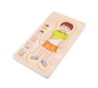 Kisangel Multi Layer Human Body Puzzle for Educational Cartoon Skeleton Plaything Enhances Logic Thinking Hand Eye Coordination for Boys and Age Appropriate Intelligence Development