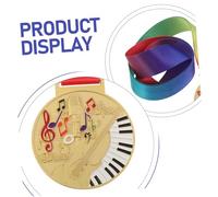 Kisangel Music Award Medals for Zinc Alloy with Neck Ribbon for Piano Singing Dance Competitions and School Events Childrens Music Prizes Keepsake Gift