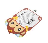 Kisangel Music Education Monkey Shape Note Reading Cards for Beginners Piano Staff Theory Flashcards Homeschool Classroom