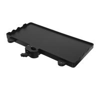 Kisangel Musical Instrument Stand Microphone Clamp Featuring An Extended Plastic Tray for Music Sheet Storage for Studio Use Home Karaoke and Live Performances Mic Accessories for Music