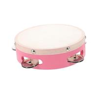 Kisangel Musical Tambourine for Pink Handheld Percussion Instrument Diameter for Musical Exploration Develop Rhythm Skills and Enhance Hand Eye Coordination