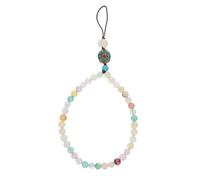 Kisangel Natural Agate Beaded Phone Wrist Lanyard Mobile Chain for Cell Phones and Cameras Short Stylish Hanging Strap Easy to Install and Portable for Everyday Use