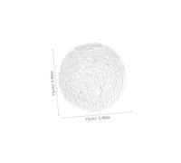 Kisangel Natural Boho Round Rattan Lampshade Ceiling Pendant Light Cover for Chandeliers Soft Warm Lighting Rustic Country Style Light Bulb Guard
