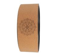 Kisangel Natural Cork Yoga Wheel 1Pcs Anti-Skid Yoga Roller Backbend Trainer for Spine Alignment and Lower Back Exercise Pilates Circle for Fitness and Relief