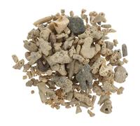 Kisangel Natural Crushed Coral Aquarium Filter Stone 1lb with Mesh Bag - Aquarium Filtration Material for Freshwater Fish Tank Landscape Decoration and Reef Ornament