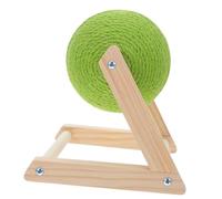 Kisangel Natural Sisal Cat Scratching Ball with Rotating Interactive Claw Scratcher for Indoor Cats Durable Handwrapped Design Promotes Play and Nail Grinding Stylish and Eco Friendly Pet