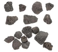 Kisangel Natural Volcanic Stone Aromatherapy Diffuser Rocks, Red Black Volcanic Rock 2-3cm 500g for Fish Tank Decoration and Planter Home Craft