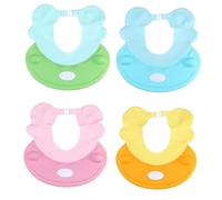 Kisangel Newborn Bath Hat Shampoo Cap Ear Plugs Cartoon Design for Boys and Girls Bathing Shower Cap