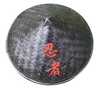 Kisangel Ninja Hat Chinese Bamboo Hat Summer Hat Bamboo Conical Hat Mens Accessories Conical Hat Japanese Vietnamese Farmer Hat Straw Sun Hats for Men Mens Hat Samurai Hat to Weave Asia Man Black