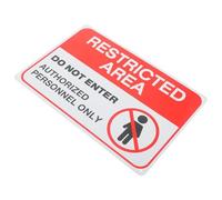 Kisangel No Entrance Warning Sign Vibrant Red Colour Design, Lightweight Iron Material Safety Caution Sign for Courtyard and Walls, Restricted Access Door Notice for Security and Safety