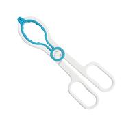 Kisangel Non Slip Blue Milk Bottle Clamp with Convex Tip Detachable Sterilized Feeding Forceps for Safe Hot Bottle Handling and Small Object Gripping Easy to Clean and Skid Design for Use
