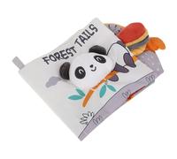 Kisangel Nordic Style Bath Cloth Book for Early Education Soft Fabric Activity Introducing Shapes Colors Animals Bath Books for Cognitive Development and Sensory Learning