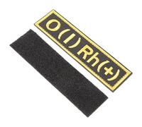 Kisangel O Blood Type Patch for Tactical Equipment and Vests, Embroidered Nylon and Polyester with Hook and Loop Design, Simple Style Armband to Indicate Blood Type