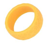 Kisangel Outdoor Sports Silicone Ring for Men Women Slip Fish Scale Texture Finger Band Flexible Sports Finger Ring for Fishing Swimming and Exercise Golden
