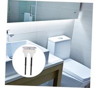 Kisangel Oval Toilet Tank Push Button Abs Material Dual Flush Compatible with Standard Closestool Toilet Water Tank Replacement Part Random Color